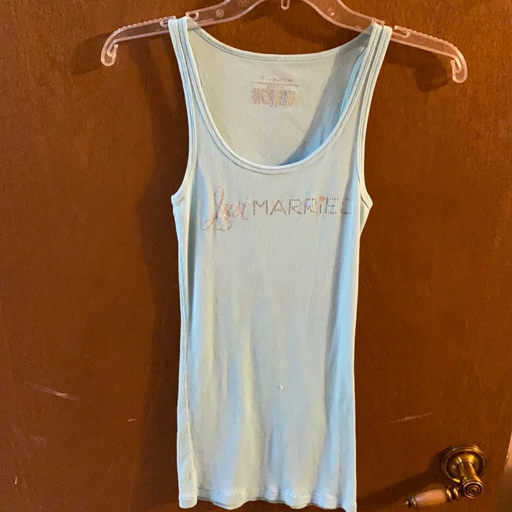 Victoria’s Secret Just Married Bling Tank Top, Medium